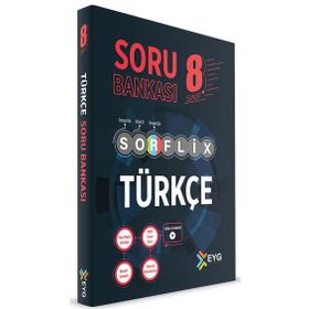 EYG Yayınları 8. Sınıf Türkçe Sorflix Çözümlü Soru Bankası