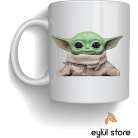 Eylül Design Baby Yoda Temalı Tasarım Baskılı Kupa Bardak