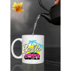 Eylül Design Barbie Temalı Barbie's Car Özel Tasarım Baskılı Kupa Bardak