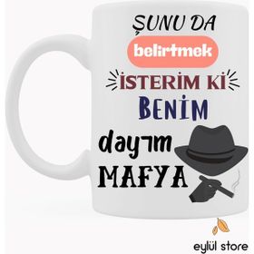Eylül Design Benim Dayım Mafya Leyla ile Mecnun Replik Baskılı Kupa Bardak