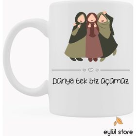 Eylül Design Dostluk-Arkadaşlık Temalı Özel Tasarım Baskılı Kupa Bardak