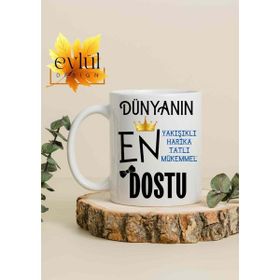 Eylül Design Dünyanın En Harika Kankası Yazılı Özel Tasarım Baskılı Kupa Bardak