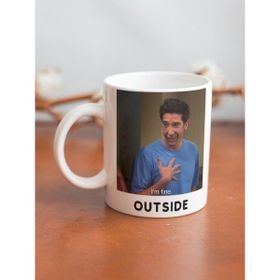Eylül Design Friends Ross Geller I'm Fine Özel Tasarım Baskılı Kupa Bardak