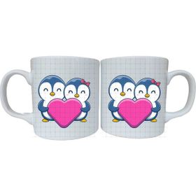 Eylül Design Ikili Seramik Sevgili Kupa Bardak-Baskılı Kupa Bardak