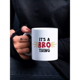 Eylül Design It's Bro Thing Yazılı Eğlenceli Özel Tasarım Baskılı Kupa Bardak