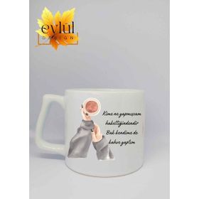 Eylül Design Kime Ne Yapmışsam Yazılı Kupa Özel Tasarım Baskılı Seramik Kupa