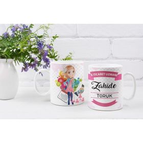 Eylül Design Kişiye Özel Isim Yazılı E-Ticaret Uzmanı Özel Baskı Meslek Kupa Bardak