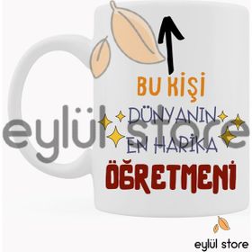 Eylül Design Öğretmen Temalı Özel Tasarım Baskılı Kupa