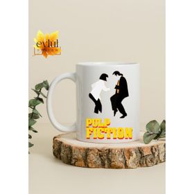 Eylül Design Pulp Fiction Ucuz Roman Temalı Eğlenceli Özel Tasarım Baskılı Kupa