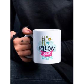 Eylül Design Renkli Lettering Serisi Özel Tasarım Baskılı Kupa Bardak Eğlenceli Kupa Bardak