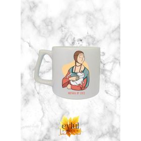 Eylül Design Sanat ve Kediler Mother Of Cats Özel Tasarım Baskılı Seramik Kupa Bardak
