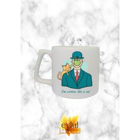 Eylül Design Sanat ve Kediler Newton Özel Tasarım Baskılı Kupa Bardak
