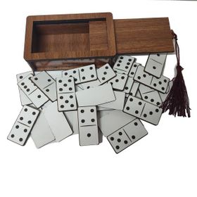 Eymen Dizayn Tamamen Ahşap Özel Kutulu Domino Oyunu