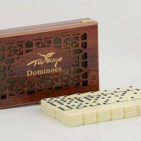 Eymen Dizayn Tamamen Ahşap Özel Kutulu Domino Oyunu