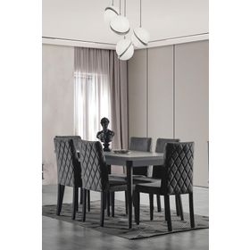 Eymense 000002 Zümrüt 6 Sandalyeli Yemek Masa Takımı