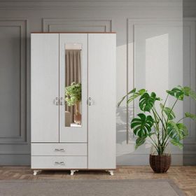 Eymense Bianco 3 Kapaklı Krem Gardırop
