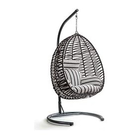 Eymense Class Rattan Kahve Zebra Salıncak