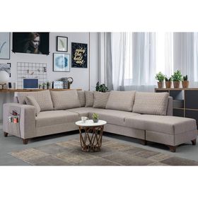 Eymense Krem Loft Köşe Koltuk Takımı
