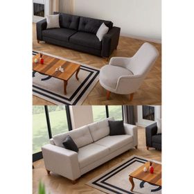 Eymense Kumsal Çekyatlı Sandıklı 3+3+1 Koltuk Takımı