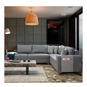 Eymense Loft Gri Köşe Koltuk Takımı