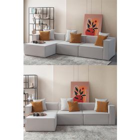 Eymense Miller Kırlentli Modüler Relax Köşe Koltuk Takımı