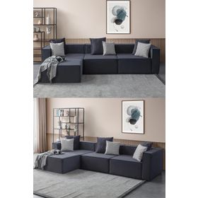 Eymense Miller Kırlentli Modüler Relax Köşe Koltuk Takımı