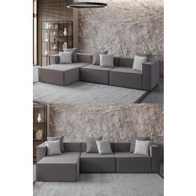 Eymense Miller Kırlentli Modüler Relax Köşe Koltuk Takımı