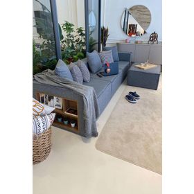 Eymense Miller Soft Kitaplıklı Gri 4 Modül Modüler Köşe Koltuk Takımı