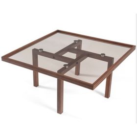 Eymense Puzzle Ceviz Yan Sehpalı İkili Orta Sehpa