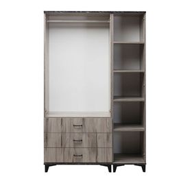 Eymense Side 3 Kapaklı Ceviz Gardırop