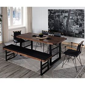 Eymense Star Ladin Ahşap Yemek Masası Takımı