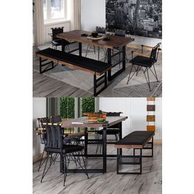 Eymense Star Ladin Ahşap Yemek Masası Takımı