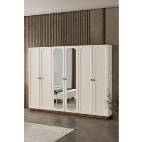 Eymense Sude Bohem Modern 6 Kapaklı Gardırop Dolap