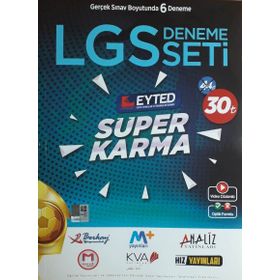 Eyted Yayınları 8. Sınıf LGS Süper Karma 6 Deneme Seti