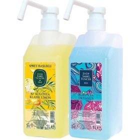 Eyüp Sabri Tuncer 1 lt Okyanus+1 lt Sprey Başlıklı Klasik Limon Kolonyası