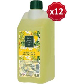 Eyüp Sabri Tuncer 12x1 lt 80 Derece Limon Kolonyası