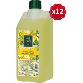 Eyüp Sabri Tuncer 12x1 lt Cam Şişe Klasik Limon Kolonyası