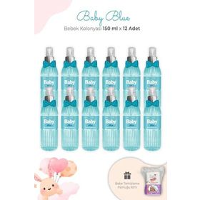 Eyüp Sabri Tuncer 12x150 ml Pet Baby Blue Bebek Kolonyası
