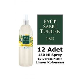 Eyüp Sabri Tuncer 12x150 ml Sprey Klasik Limon Kolonya