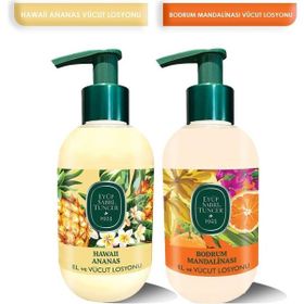 Eyüp Sabri Tuncer 280 ml Hawaii Ananas + 280 ml Bodrum Mandalinası Vücut Losyonu