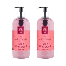 Eyüp Sabri Tuncer 2x500 ml Pet Şişe Doğal Japon Kiraz Çiçeği Zeytinyağlı Sıvı Sabun