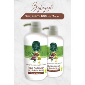 Eyüp Sabri Tuncer 2x600 ml Doğal Zeytinyağlı Saç Kremi