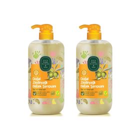 Eyüp Sabri Tuncer 2x600 ml Doğal Zeytinyağlı Vegan Bebek Saç ve Vücut Şampuanı