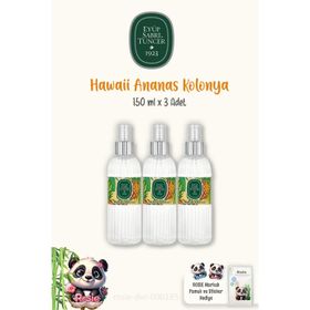 Eyüp Sabri Tuncer 3x150 ml Hawaii Ananas Kolonyası Sprey Pet Şişe