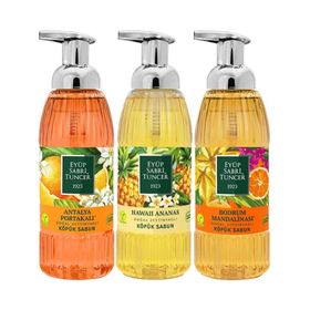 Eyüp Sabri Tuncer 3x500 ml Ananas + Portakal + Mandalina Köpük Sabun