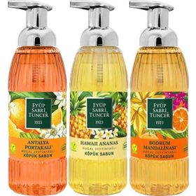 Eyüp Sabri Tuncer 3x500 ml Ananas + Portakal + Mandalina Köpük Sabun