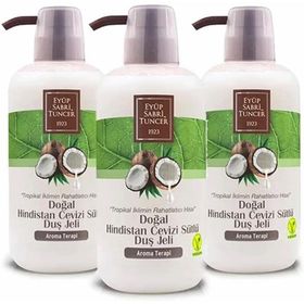 Eyüp Sabri Tuncer 3x600 ml Doğal Hindistan Cevizi Sütlü Duş Jeli