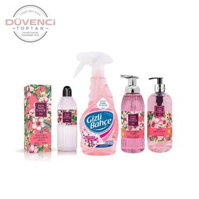 Eyüp Sabri Tuncer 400 ml Japon Kiraz Çiçeği Kolonya 500 ml Sıvı Sabun 500 ml Köpük Sabun 500 ml Oda Kokusu