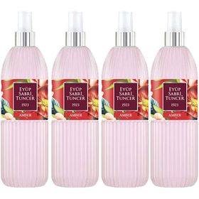 Eyüp Sabri Tuncer 4x150 ml Silindir Pet Şişe Sprey Amber Kolonyası