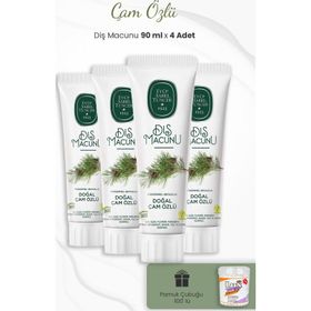 Eyüp Sabri Tuncer 4x90 ml Doğal Çam Özlü Diş Macunu + Kulak Çubuğu